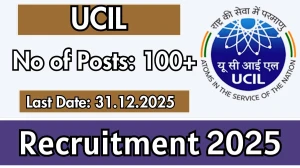 UCIL Recruitment 2025 Notification PDF Out - Apply Online 107 Mining Mate-C, Winding Engine Driver-B and More Posts