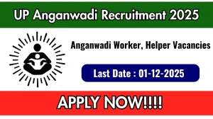 UP Anganwadi Recruitment 2025 Notification PDF Out - Apply Online 4724 Anganwadi...