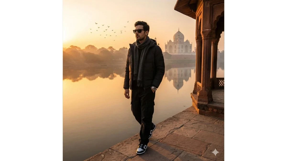 Viral New Google Gemini AI Prompts for Men to Craft Ultra-Realistic Golden Hour Taj Mahal Portraits