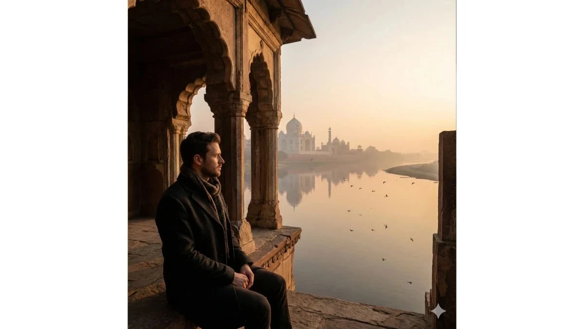 Viral New Google Gemini AI Prompts for Men to Craft Ultra-Realistic Golden Hour Taj Mahal Portraits