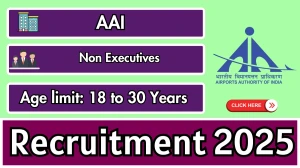 AAI Non Executives Recruitment 2025 Notification PDF Out - Apply Online 14 Posts