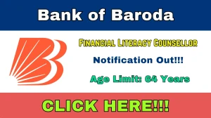 Bank of Baroda Financial Literacy Counsellor Recruitment 2025 Notification PDF O...