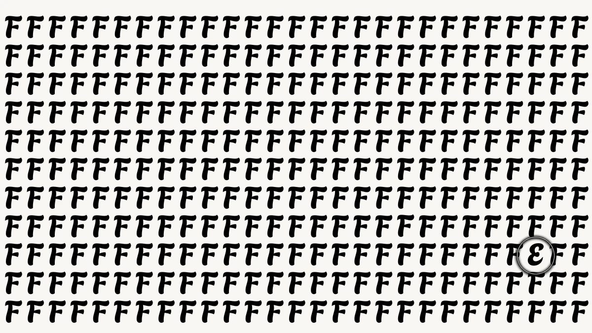 Brain Teaser: Challenge Yourself to Find the Letter E in 8 Seconds