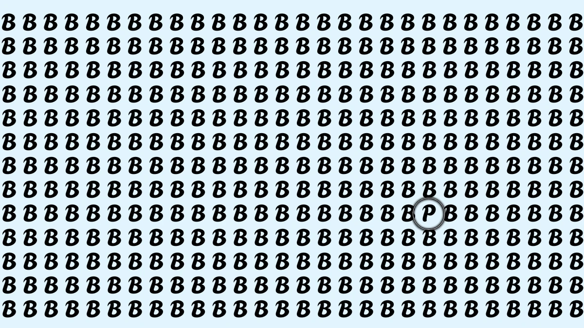 Brain Teaser: Challenge Yourself to Find the Letter P in 6 Seconds Brain Teaser: Challenge Yourself to Find the Letter P in 6 Seconds