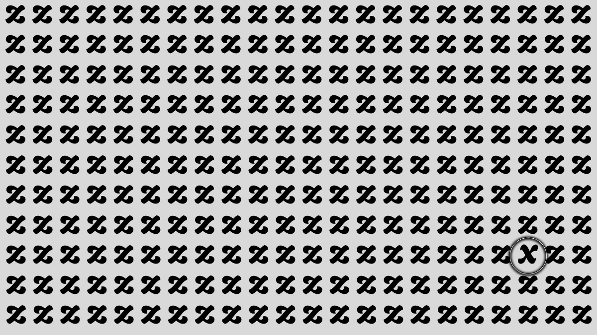 Brain Teaser: Challenge Yourself to Find the Letter x in 8 Seconds Brain Teaser: Challenge Yourself to Find the Letter x in 8 Seconds
