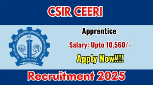 CSIR CEERI Apprentice Recruitment 2025 Out - Apply Online 34 Posts