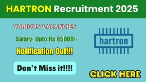 HARTRON Recruitment 2025: Apply Online for Senior System Analyst, Programmer and...
