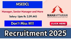 MAHADISCOM Recruitment 2025: Apply Online for 120 Manager, Senior Manager and Mo...