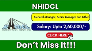 NHIDCL Recruitment 2025: Apply Online for 48 General Manager, Senior Manager and...