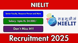 NIELIT Recruitment 2025 Notification PDF Out - Walk in for 12 Senior Faculty, Re...