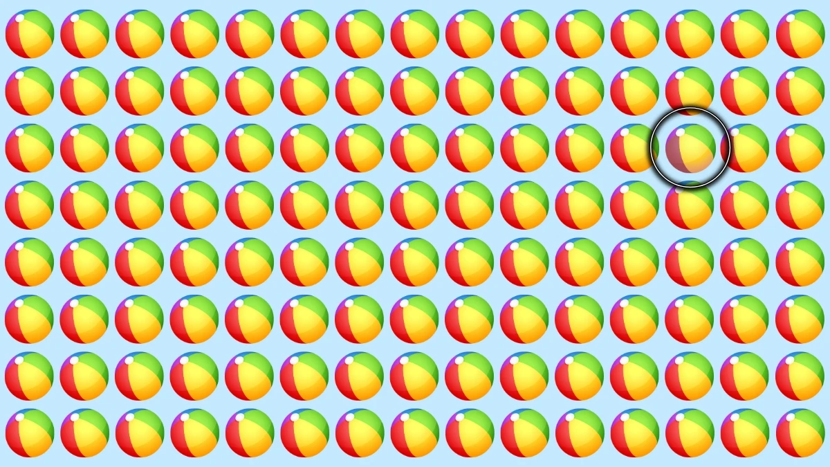 Optical Illusion: Can You Find the Odd Ball in 7 Seconds? Optical Illusion: Can You Find the Odd Ball in 7 Seconds?