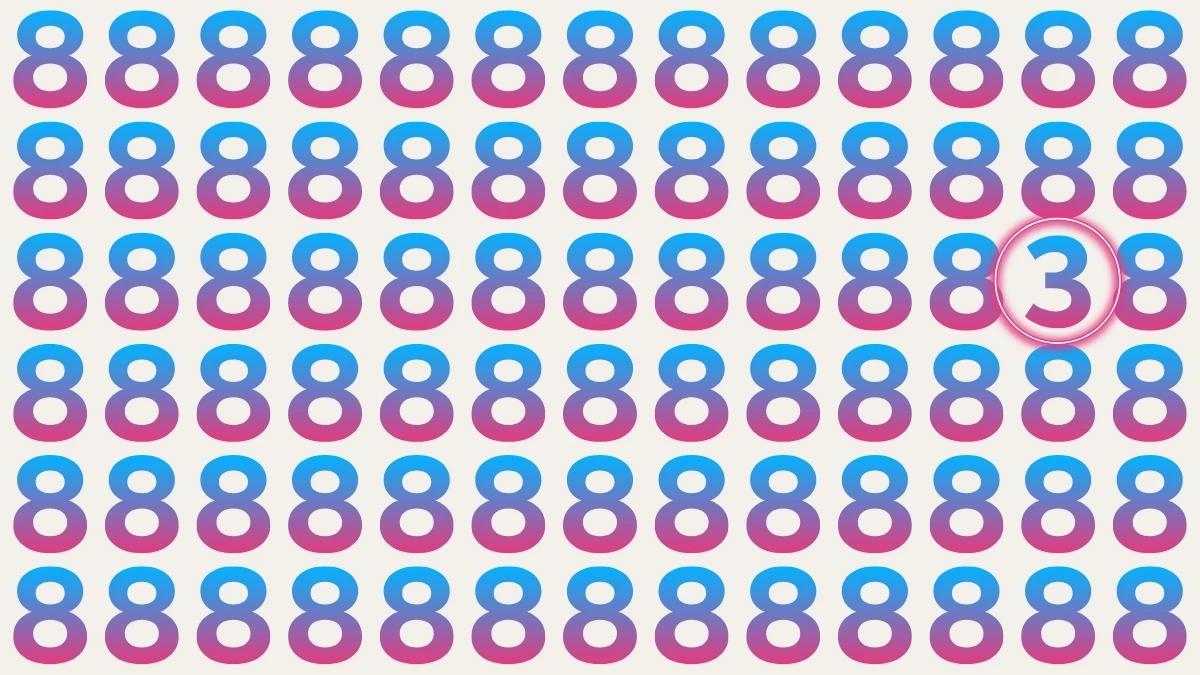 Optical Illusion: Can You Spot the Hidden Number 3 in 5 Seconds? Optical Illusion: Can You Spot the Hidden Number 3 in 5 Seconds?