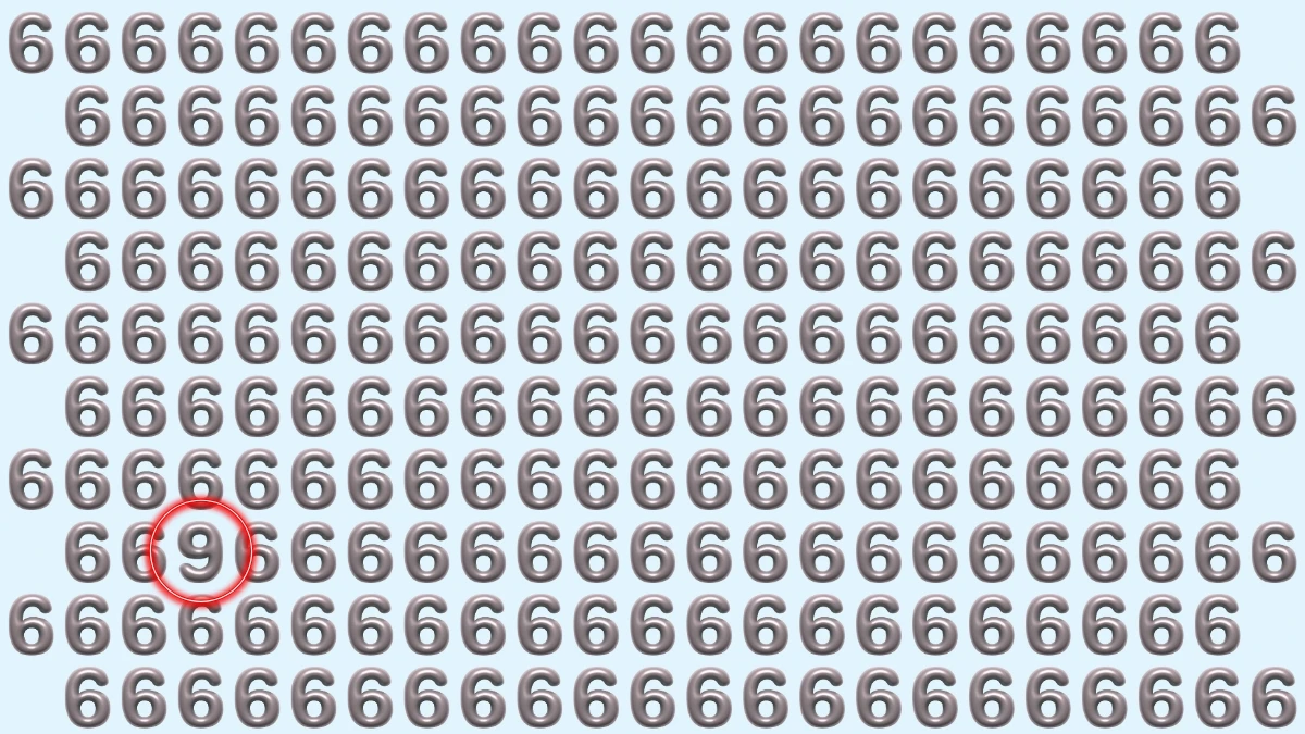 Optical Illusion: Can You Spot the Hidden Number 9 in 5 Seconds?