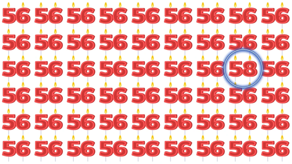 Optical Illusion: Challenge Your Eyes to Find the Number 58 Fast! Optical Illusion: Challenge Your Eyes to Find the Number 58 Fast!
