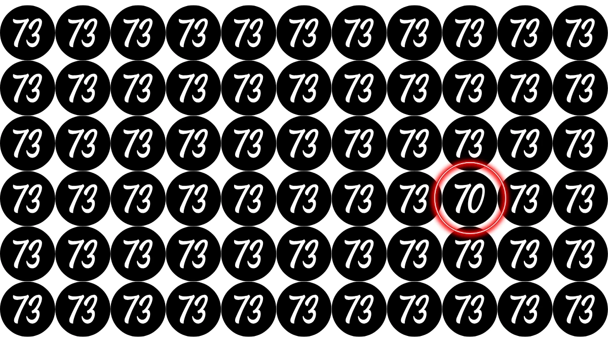 Optical Illusion: Challenge Your Eyes to Find the Number 70 Fast! Optical Illusion: Challenge Your Eyes to Find the Number 70 Fast!