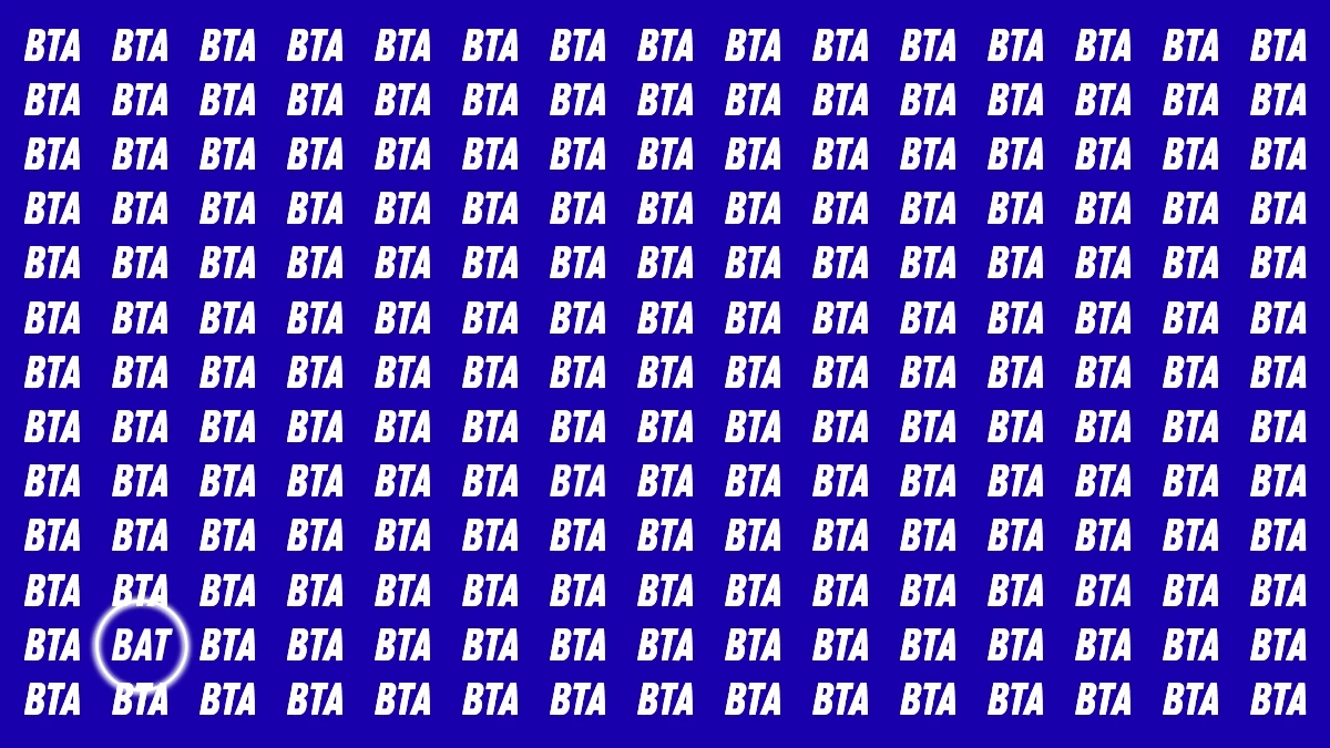 Optical Illusion: Only Sharp Eyes Can See the Hidden Word BAT in 7 Seconds