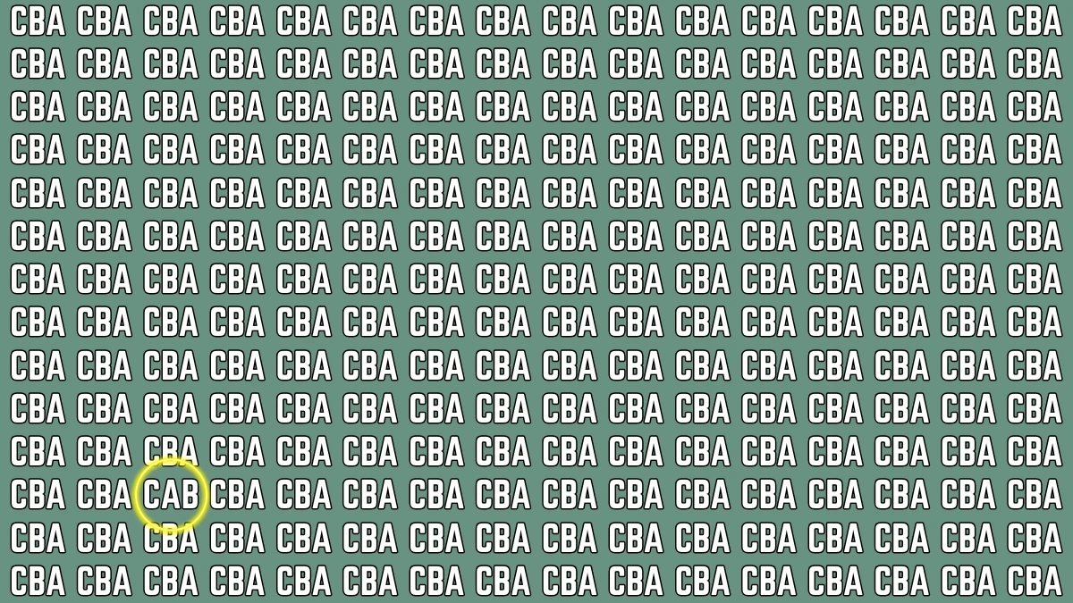 Optical Illusion: Only Sharp Eyes Can See the Hidden Word CAB in 7 Seconds