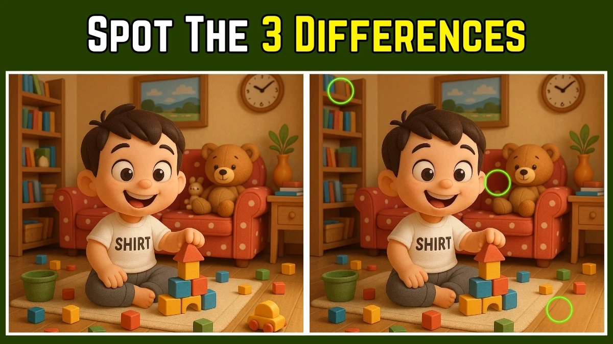 Optical Illusion: Test Your Eyes with These 3 Hidden Differences!