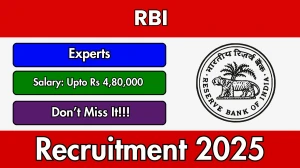 RBI Experts Recruitment 2025 Out - Apply Online 93 Posts