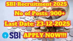 SBI Specialist Cadre Officers Recruitment 2025 Notification PDF Out - Apply Onli...