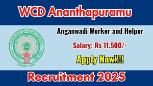 WCD Ananthapuramu Recruitment 2026 Out - Apply Offline 92 Anganwadi Worker and H...