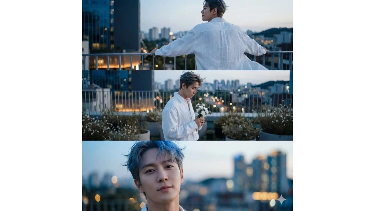 Viral 10 Gemini AI Photo Editing Prompts for Boys to Create 3-Layer Cinematic Rooftop Portraits