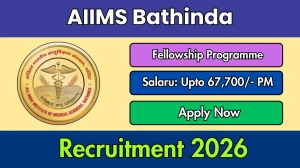 AIIMS Bathinda Fellowship Programme Recruitment 2026 Out - Apply Online 25 Posts
