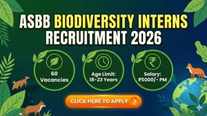 ASBB Biodiversity Interns Recruitment 2026 Out - Apply Offline 60 Posts