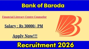 Bank of Baroda FLCC Recruitment 2026 Out - Apply Offline 01 Posts