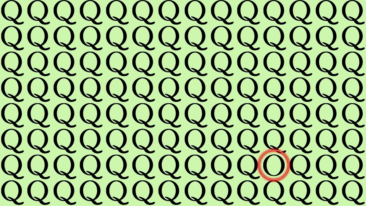 Brain Teaser: Challenge Yourself to Find the Letter O in 7 Seconds