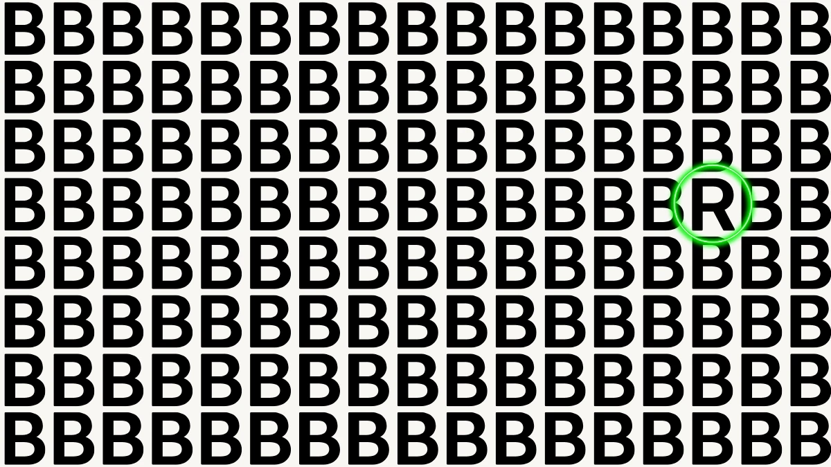 Brain Teaser: Challenge Yourself to Find the Letter R in 7 Seconds