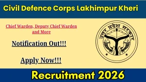 Civil Defence Corps Lakhimpur Kheri Recruitment 2025 Notification PDF Out - Appl...