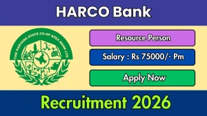 HARCO Bank Resource Person Recruitment 2026 Out - Apply Offline 02 Posts