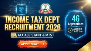 Income Tax Department Recruitment 2026 Out - Apply Online 46 Tax Assistant and M...