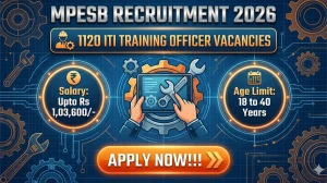 MPESB ITI Training Officer Recruitment 2026 Out - Apply Online 1120 Posts