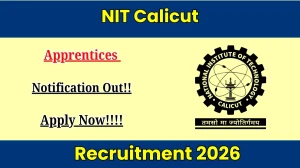 NIT Calicut Apprentices Recruitment 2026 Out - Apply Online 50 Posts