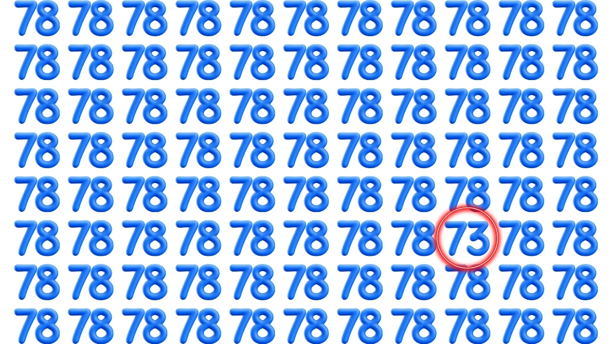Optical Illusion: Challenge Your Eyes to Find the Number 73 Fast!