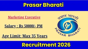 Prasar Bharati Marketing Executive Recruitment 2026 Out - Apply Online 14 Posts