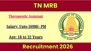 TN MRB Therapeutic Assistant Recruitment 2026 Out - Apply Online 06 Posts