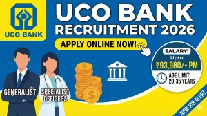 UCO Bank Generalist and Specialist Officers Recruitment 2026 Out - Apply Online ...