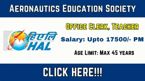 Aeronautics Education Society Recruitment 2026 Out - Apply Offline 09 Office Clerk, Teacher Posts