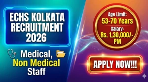ECHS Kolkata Recruitment 2026 Out - Apply Offline 42 Medical, Non Medical Staff ...