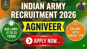 Indian Army Agniveer Recruitment 2026 Out - Apply Online