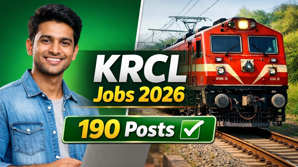 KRCLTrainee ApprenticesRecruitment 2026 Out  Apply Online 190 Posts