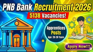 PNB Bank Apprentices Recruitment 2026 Out - Apply Online 5138 Posts
