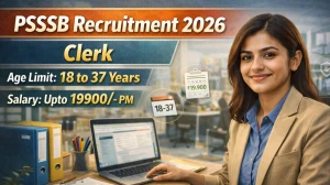 PSSSB Clerk Recruitment 2026 Out - Apply Online