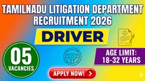 Tamilnadu Litigation Department Driver Recruitment 2026 Out - Apply Offline 05 P...
