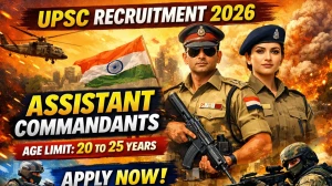 UPSC Assistant Commandants Recruitment 2026 Out - Apply Online 349 Posts