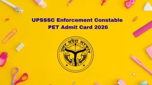 UPSSSC Enforcement Constable PET Admit Card 2026 OUT – Direct Link to Download Hall Ticket for 22 February Physical Test