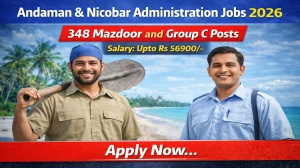 Andaman & Nicobar Administration Recruitment 2026 Out - Apply Online 348 Mazdoor...